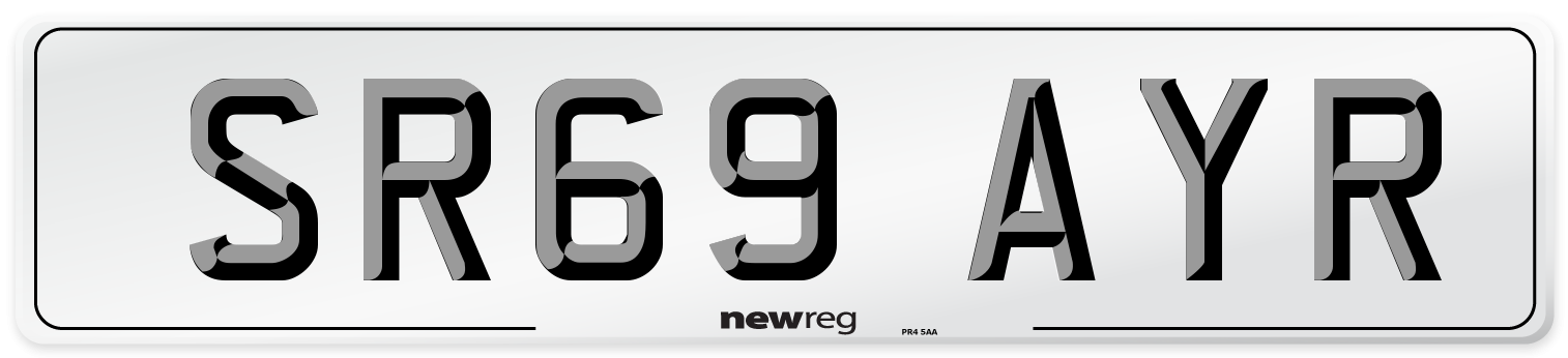 SR69 AYR Number Plate from New Reg
